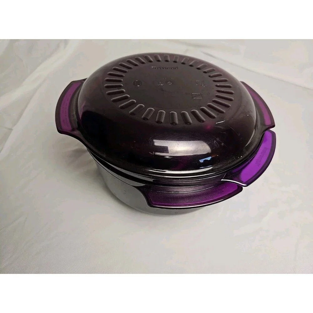 Purple Tupperware TupperWave Stack Cooker for microwave cooking